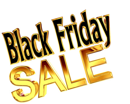 Text Black Friday sale on a white backgroundの写真素材