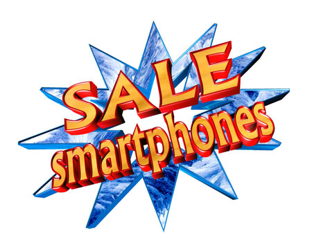 Text sale with the categories of goods on a white background