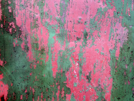 The surface texture of the old metal fence close-upの写真素材