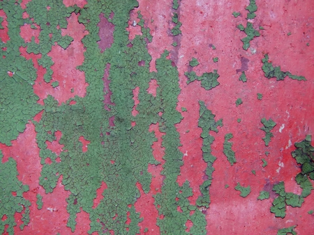 The surface texture of the old metal fence close-upの写真素材