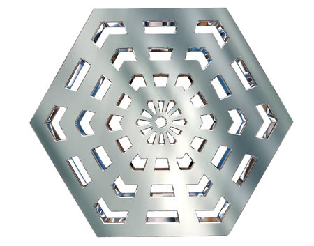 3d rendering. Winter snowflake on a white background
