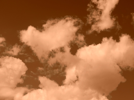 Beautiful clouds in the skyの写真素材