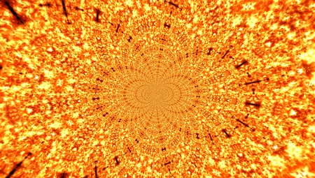 Illustration of a bright fiery flameの写真素材