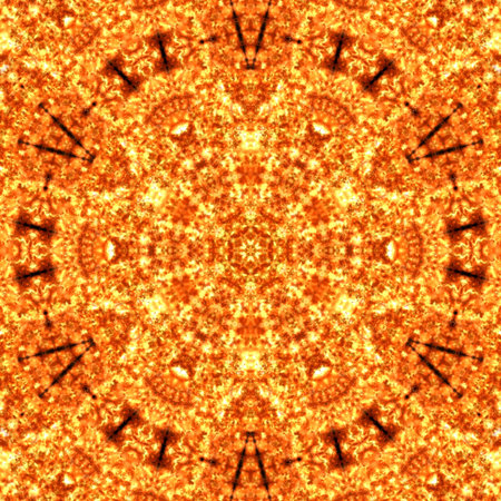 Illustration of a bright fiery flameの写真素材