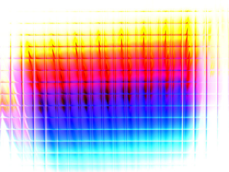 3d illustration of an abstract image of neon colors on a white background
