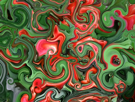 Spilled color paint on the tableの写真素材