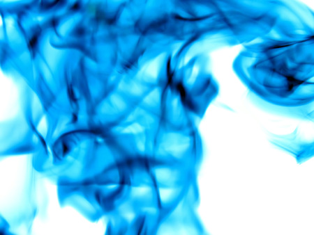 Abstract background of flowing ink in water on a white background.の写真素材