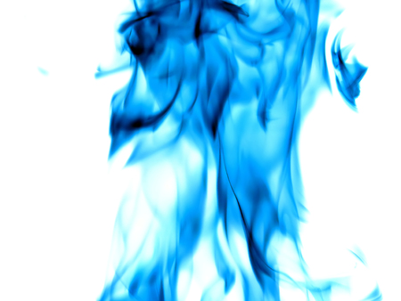 Abstract background of flowing ink in water on a white background.の写真素材