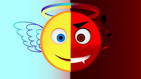 Angel or Devilのイラスト素材