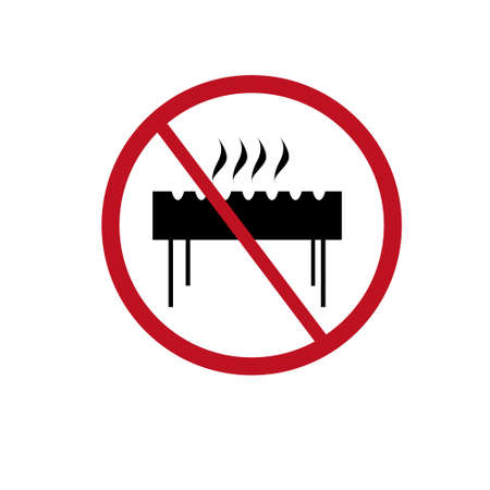 do not make BBQのイラスト素材