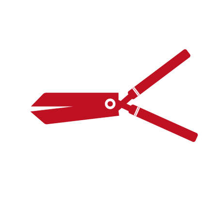 secateurs flat iconのイラスト素材