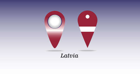 A gps point icon isolated on plain background.のイラスト素材