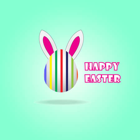 Happy Easter card designのイラスト素材