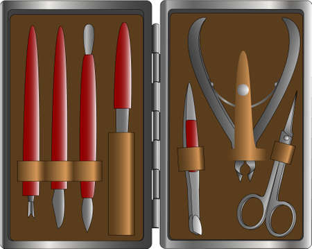 Manicure setのイラスト素材