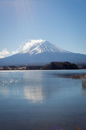 Mount Fuji in a Clear Dayの写真素材