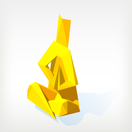 Vector yoga icon or logotype for design.のイラスト素材