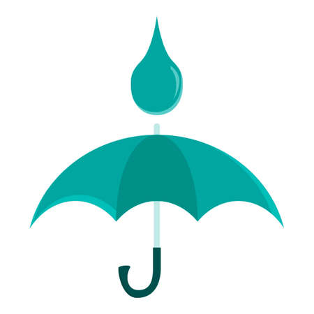 Umbrella, drop. vector iconのイラスト素材