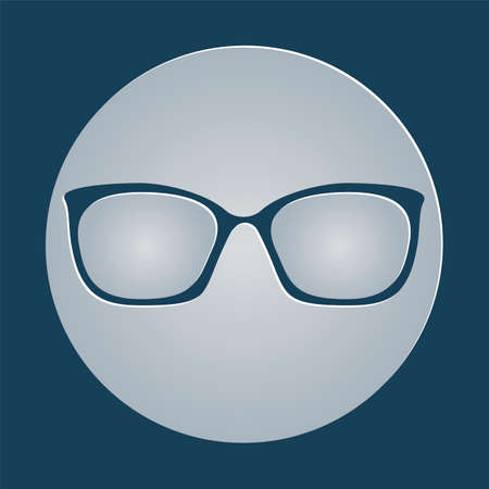 Glasses icon. Vector illustrationのイラスト素材