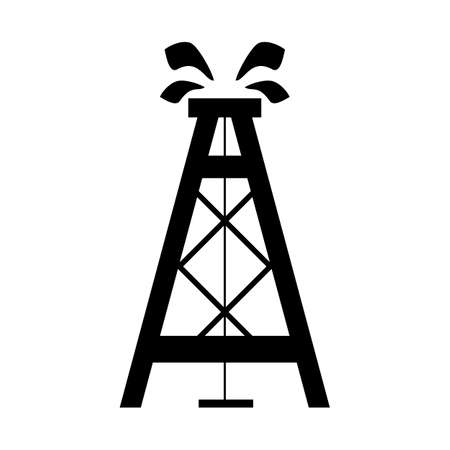 Oil rig vector iconのイラスト素材