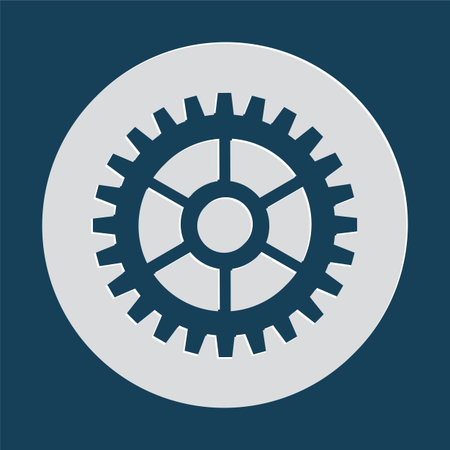 Gear icons design elements. Gears Silhouette. Gear Concept.のイラスト素材