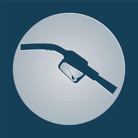 Gasoline nozzle sign. Gas station icon.のイラスト素材