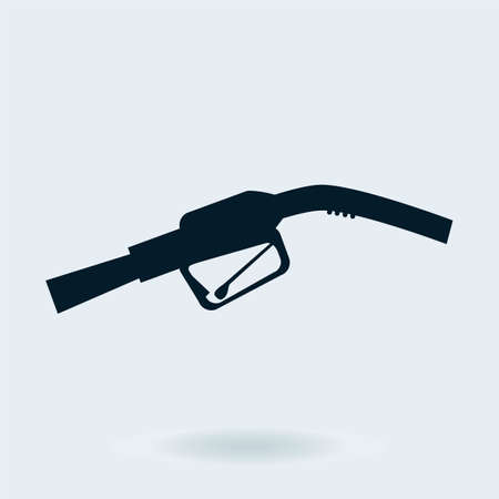 gas pump nozzle and oil barrelのイラスト素材