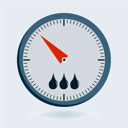 Scales of Meter Devices - manometer, thermometer, sphygmomanometer, pressure gaugeのイラスト素材