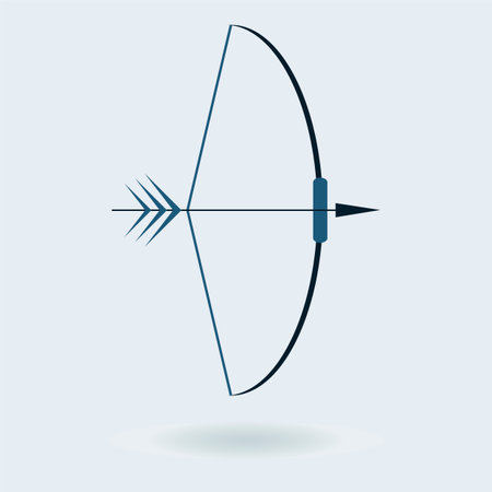 Bow And Arrow Iconのイラスト素材