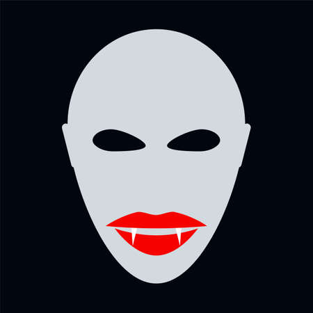 vampire face iconのイラスト素材