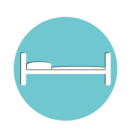 Illustration of hospital bed, Medical concept.のイラスト素材