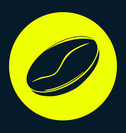 coffee bean natural. Plant yellow conceptのイラスト素材