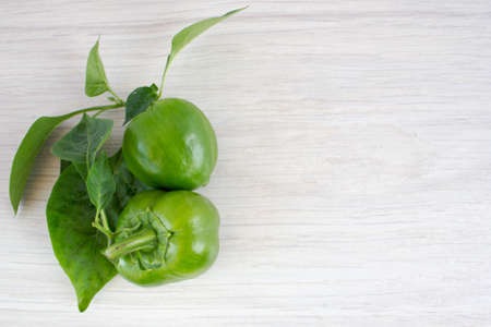 Bell pepper on the tableの写真素材