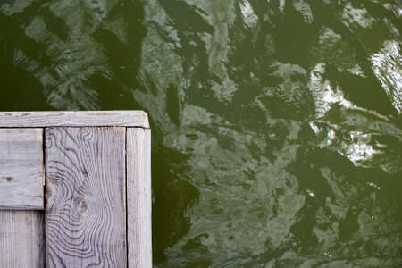 Pier and the sea. The view from the top.の写真素材