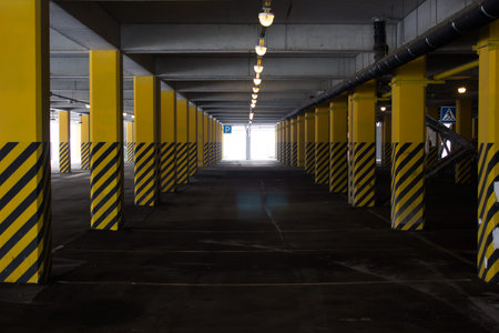 Empty underground Parking