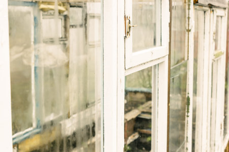 White window frames as background