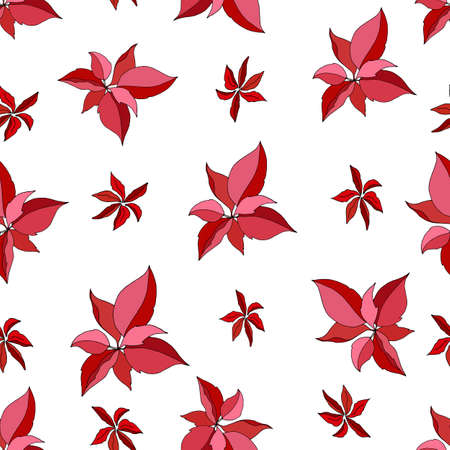 Merry christmas seamless pattern vectorのイラスト素材