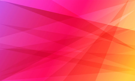 Triangles of different sizes on a red background. Colorful background with geometric shapes.