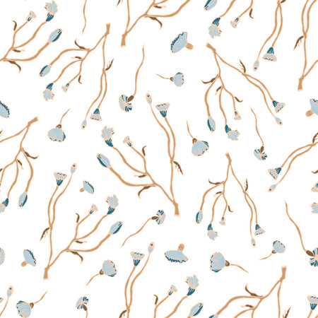 Bright wallpaper with medicinal flowers.Set of medicinal herbs and leaves.Textiles with summer...