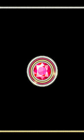 Brooch made of precious stones of different colors and different cut
Brooch from multi-colored diamonds in the form of a mandala. Diamond accessories for women.のイラスト素材