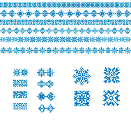 Festive Scandinavian ornament. Christmas pattern with bright pattern.のイラスト素材