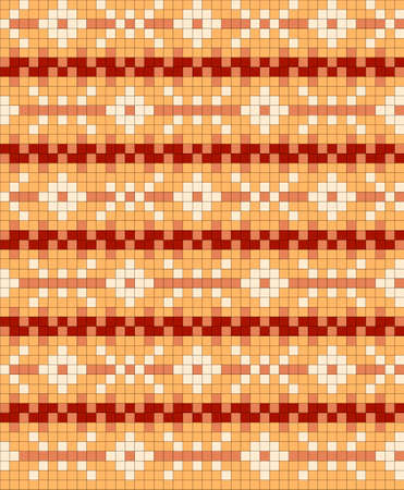 Festive Scandinavian ornament. Bright textiles for fashionable winter clothes. Christmas seamless knitted pattern.のイラスト素材