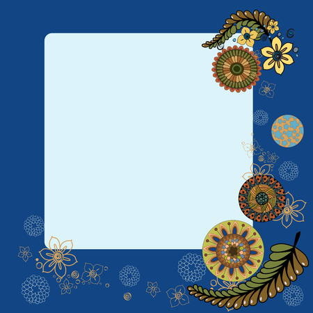 style with flowers.のイラスト素材