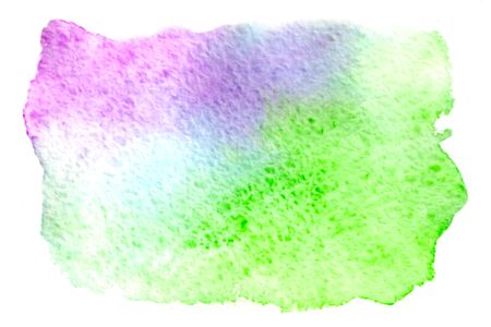 Abstract colorful watercolor on white background.The color splashing on the paper.It is a hand drawn.の写真素材