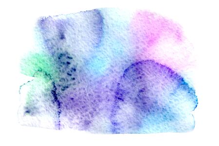 Abstract colorful watercolor on white background.The color splashing on the paper.It is a hand drawn.の写真素材