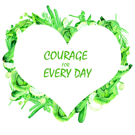 vegetables set watercolor. Motivational poster or banner.Healthy eating concept.の写真素材