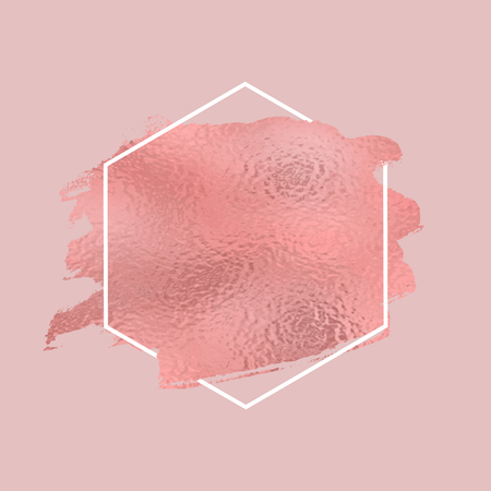 Frame for design. Polygon and foil spot. Basis for postcards, banner, poster. Blank for your creative projectの写真素材