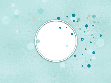 Frame for design. Circle and foil spot. Basis for postcards, banner, poster. Blank for your creative projectの写真素材