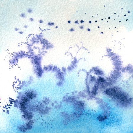 winter abstract patterns in blue tonesの写真素材