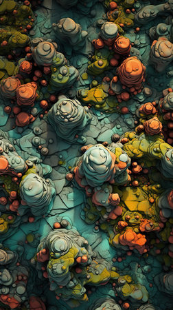 Abstract lava organic wallpaper background, color conceptの素材