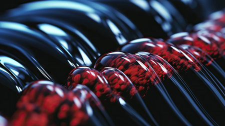 Liquid style out of focus minimal elegant wallpaper background, black and red tones, future data electronic conceptの素材
